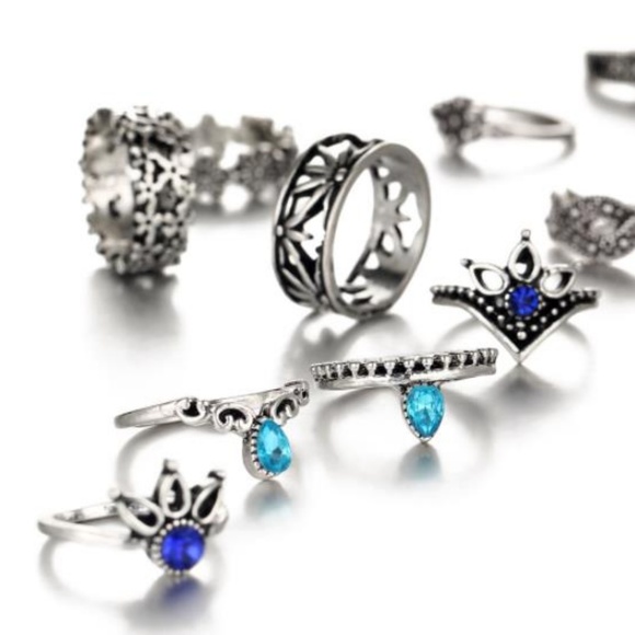 NEW 13pc multi styles ring set - Picture 7 of 8